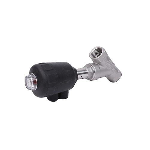 Y Type Pneumatic Angle Seat Valve Thread Stainless Steel Pneumatic Globe Valve for Steam Water Treatment Pipeline