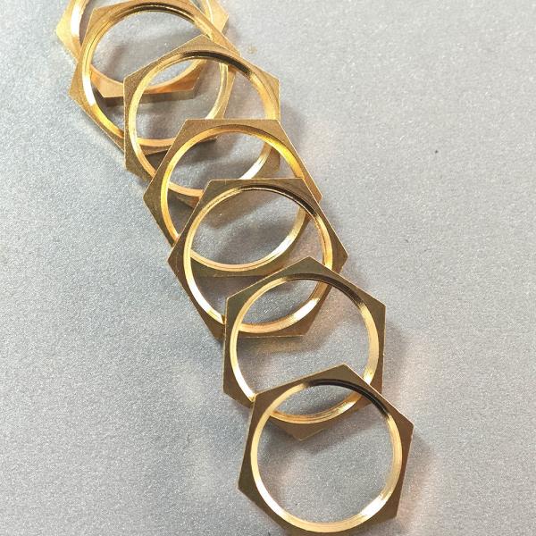 DIN Standard M4 Thin Brass Hex Nut