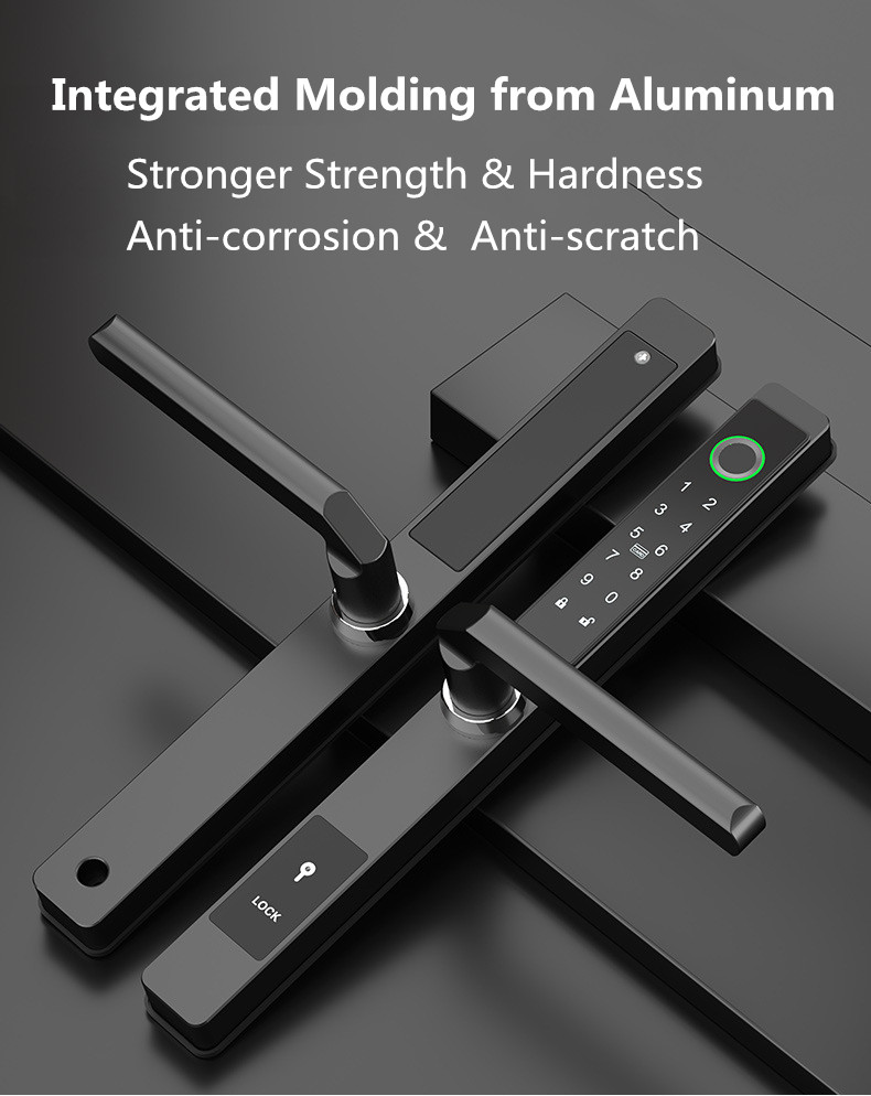 Алюминиевый отпечаток пальца App Control Door Lock Bluetooth водонепроницаемый IP65