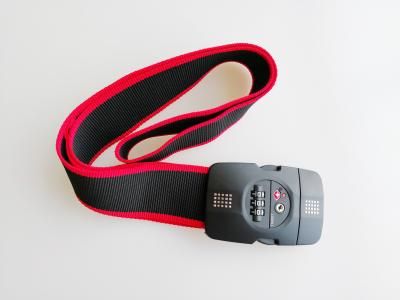164.1g TSA Luggage Strap Lock PC Material 3 Dials Surface With Tin Point