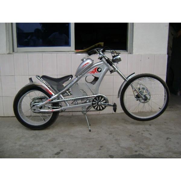 23kg Weight 24inch Gas Motor Chopper Bike for Adult 48cc Engine and CE Certification
