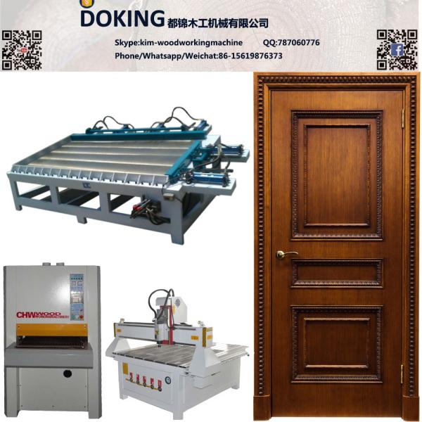 Solid wooden door production line wood door making machines