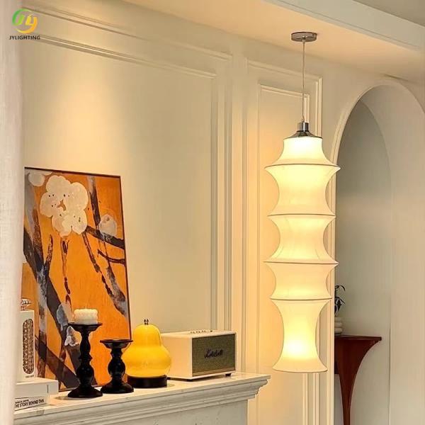 JYLIGHTING Nordic Creative Bamboo Fabric Silk Modern Simple Bamboo New Chinese Style Bedroom Modern Pendant Light