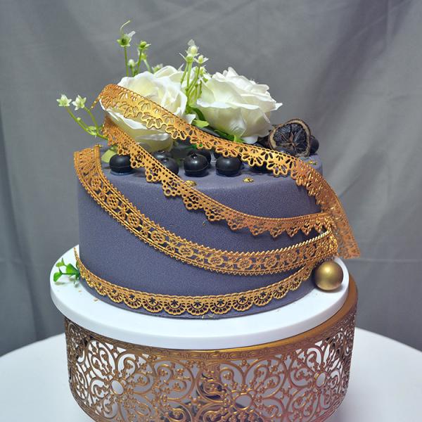 Esteira bonito do laço do bolo do silicone do OEM/ODM, laço Mats For Cake do silicone