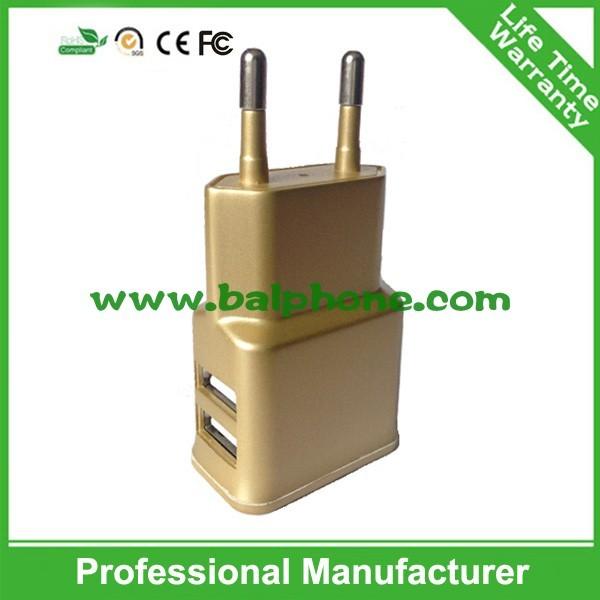 CE approved 5V/2.1A White wholesale mini dual usb wall charger for iphone