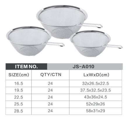 Good Quality Stainless Steel Fine Tea Mesh Strainer Colander Food Rice Vegetable Strainer