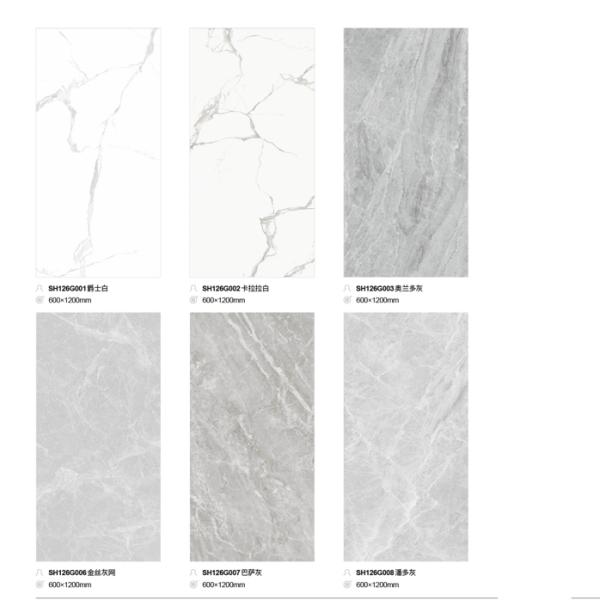 Modern Design Style 1200x600 Calcutta Porcelain Tiles for Interior Wall Decoration
