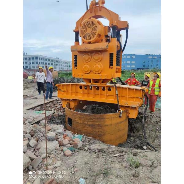 Nouveau type de grue à vendre à chaud Monté Vibro marteau électrique pour le travail de pilonnage