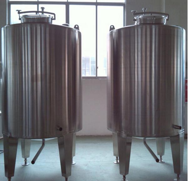 Stainless Steel Milk Mixing Tank Jacketed Wall For Beverage Industry