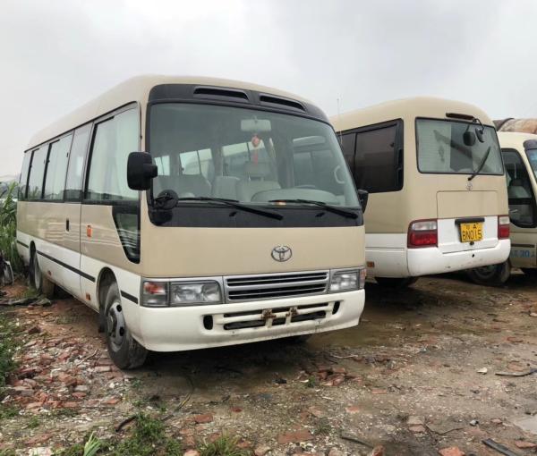 111 - 130 Km / H Used Coaster Bus Manual Tourists Shuttle Bus 2015 - 2018 Year