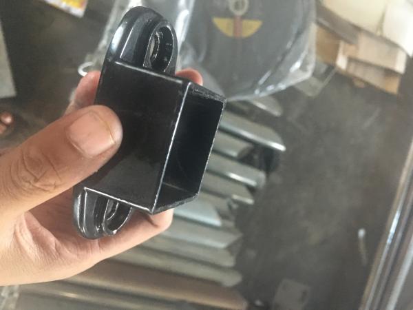 25mm*25mm picket Spear top black steel fence
