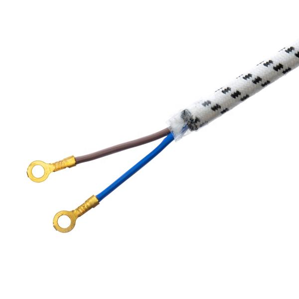 10A/250V PSE 2Pin Plug Power Cord 4.8mm Terminal White SNI with Long-lasting Oxygen Free Bared Stranded Copper