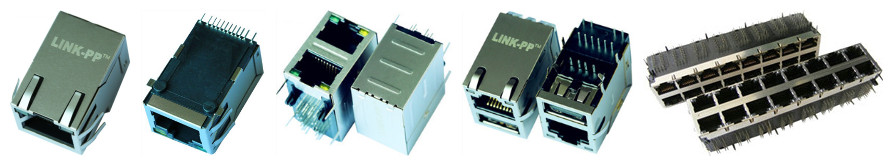 Регуляторы RJ45 LAN с интегрированным Magnetics до отверстие 7499021220