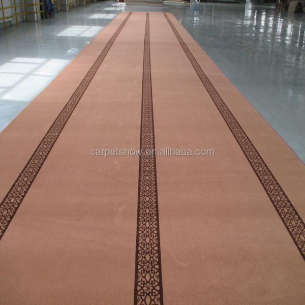 Mosque Prayer Carpet 100% Acrylic Hand Tufted Solution Dyed Islamic Floor Covering