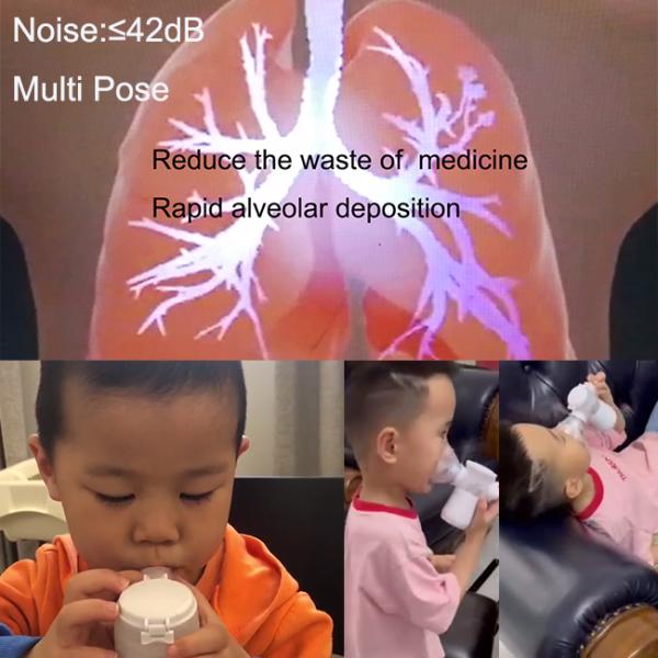 Машина ≥0.25ml/Min Nebulizer холодного кашля домашняя с батареей силы 3V DC 5V