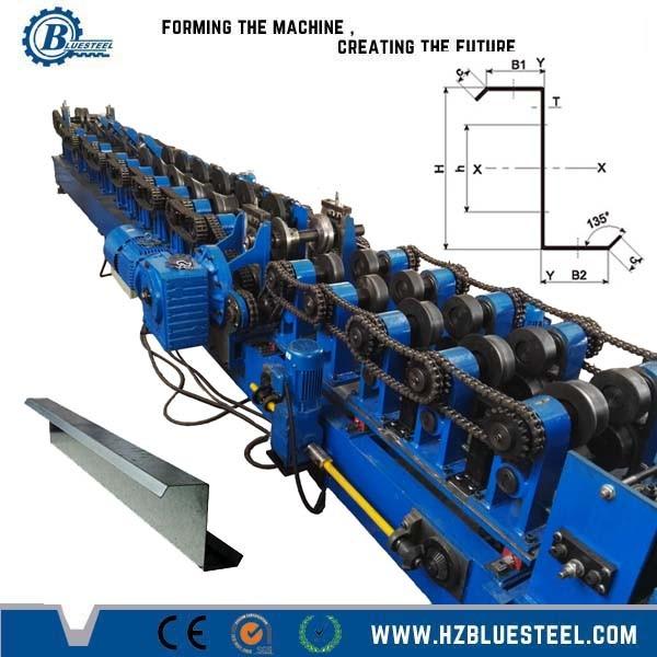 45# Steel Purlin Forming Machine 15-20m/min Speed