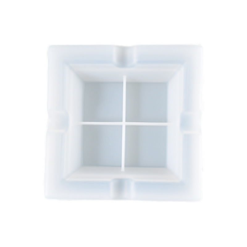 DIY Crystal Resin Ashtray Mold Minimalist Geometric Ashtray Office Storage Box Silicone Mold
