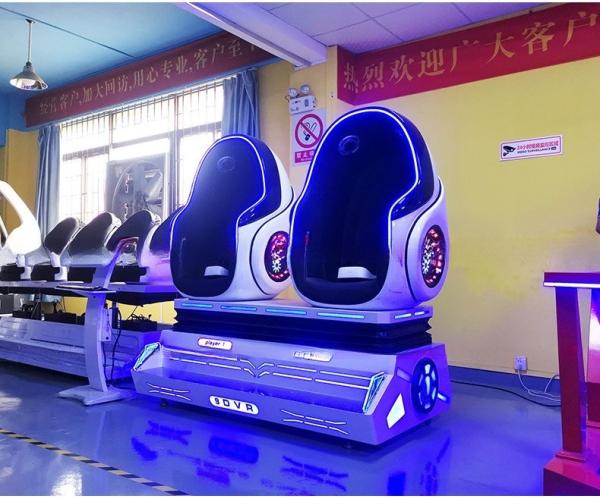 Other amusement park products 9d vr capsule chair for 2 players virtual reality vr cinema chair