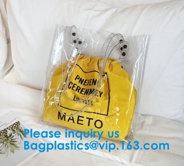 Vinyl Eco-friendly heat seal frosted PVC /EVA bag,Women Tote Bag Crossbody Shoulder Bag For Women