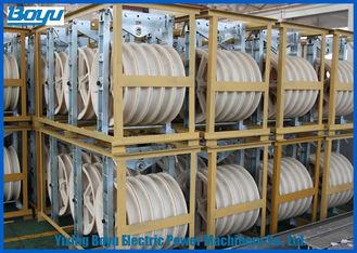 área de seção de amarração 630mm2 do condutor da polia dos blocos da largura 110mm do diâmetro de rodas 5x830x110 cinco 830mm