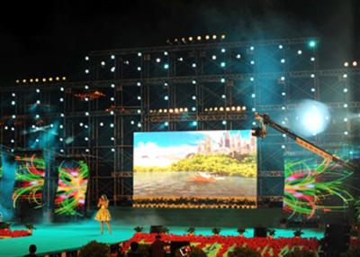 High Transmitting Curtain Led Display Big , LED Mesh Screen 640 X 640 Cabinet