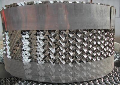 Metallic Structured Packed Bed Distillation Column With Higher Vapour Load Capacity