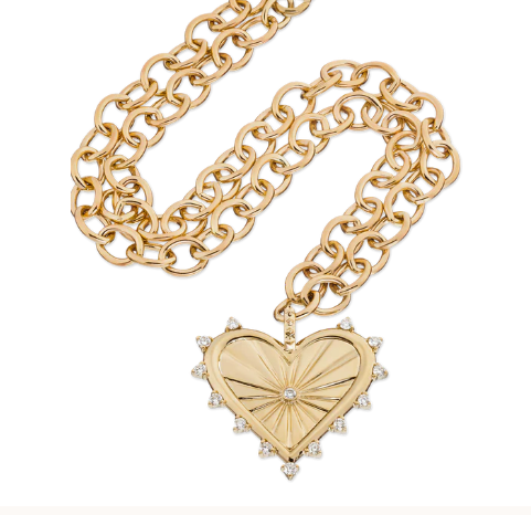 18K золото белое CZ колючие любовь сердце очарование ожерелье 925 серебряные подвески