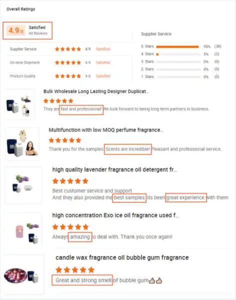 Preço da fábrica de velas Óleo perfumado Fragrância para fazer velas