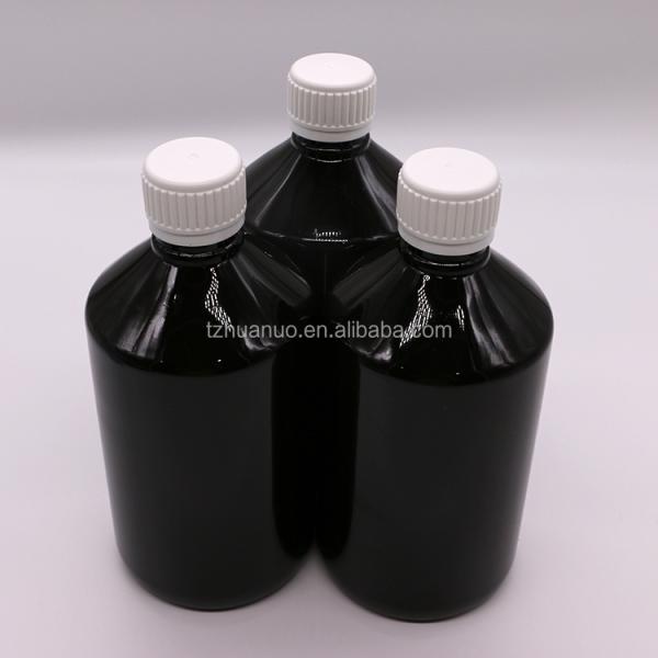 500mL/16.9oz PET Plastic Syrup Bottle Liquid Supplement Medicine Container with Lids