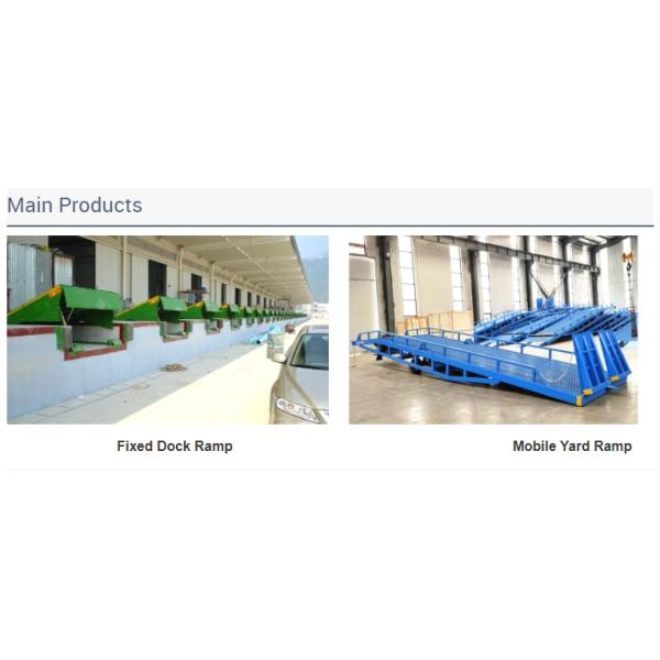 10T Manual Vertical Mobile Dock Levelers Container Unloading Ramps