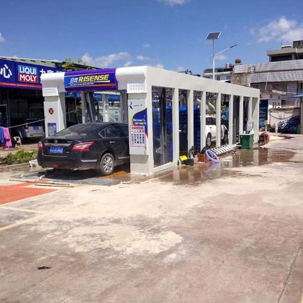 Sistema de lavado de automóviles de túnel de alta presión con secador de aire cepillos de aire 9600x3800x3400MM