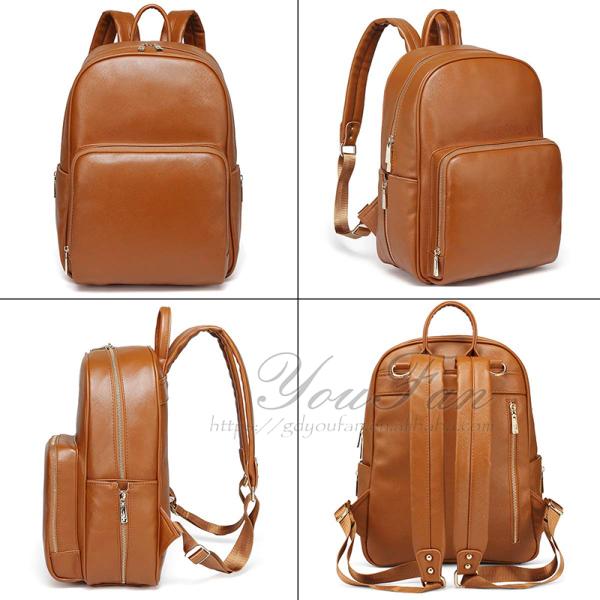Leather Nappy Backpack bag baby diaper organizer