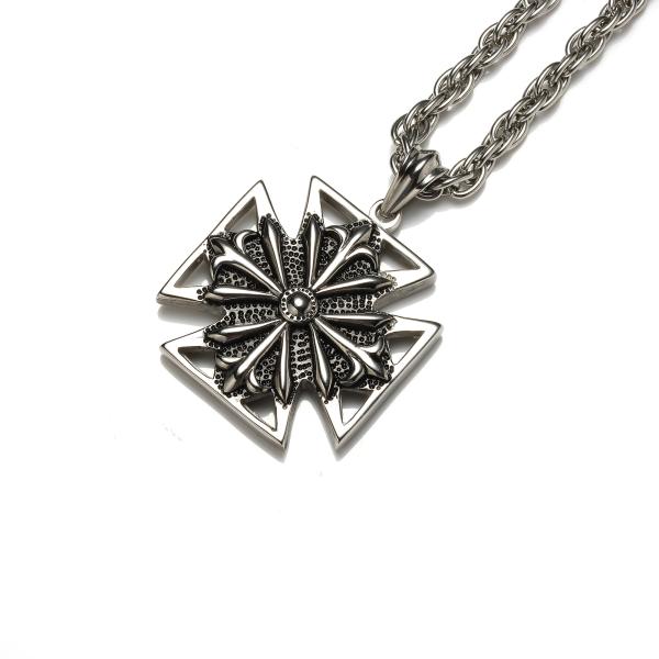 Man's Boys Stainless Steel Cross Pendant Necklace Fashion Jewelry