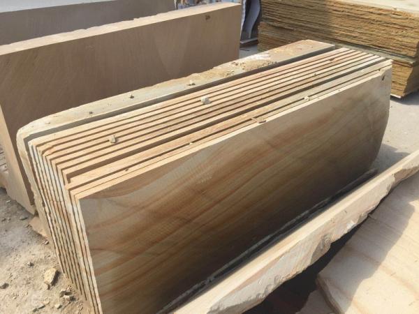 Arenisca Beige Material Yellow Natural Stone Beige Cut Sawn And Honed Sandstone