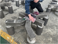 Welding Aluminum Rod Steel Yoke Anode Assembly For Aluminum Smelter Industry