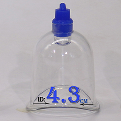J4 2.7cm Cellulite Cupping Massage Vacuum Therapy Cupping Cup with High Transparency
