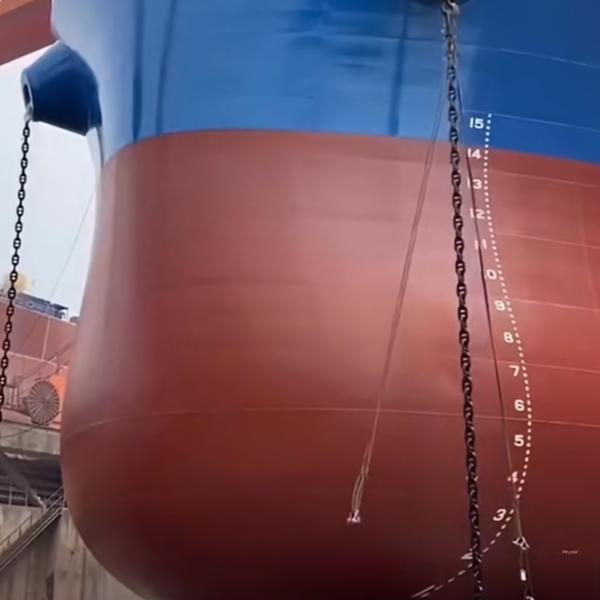 40 mm pintura de pulverización de alta resistencia de aleación de acero enlace de anclaje de anclaje de cadena profunda - anclaje en el mar