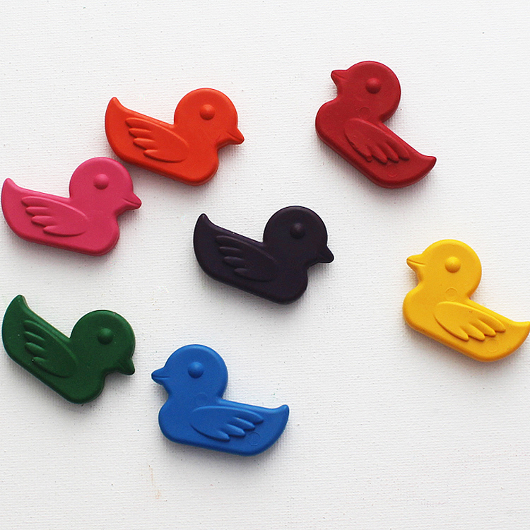 Hot sale creative 3D cute shaped animal cartoon wax crayon for school and office stationery products