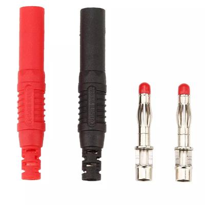 Type de soudure enveloppé empilable des connecteurs 4mm de prise de banane