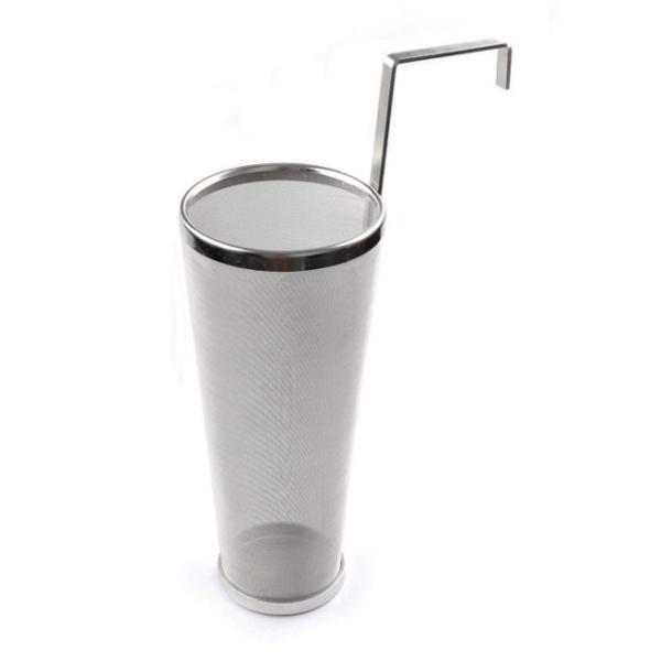 Single Handle Beer 6x14inch Stainless Steel Mesh Filter Baskets 300 Micron
