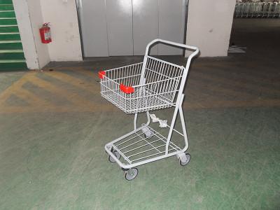 Grocery Portable Four Wheeled Shopping Trolley with Powder Coating