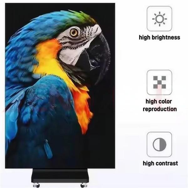 Indoor Tri-Fold LED Poster Screen 1280x1920mm
