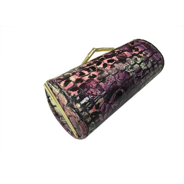 Fashionable Vinatge Leather Matel Hard Sunglasses Cases Bag For Women