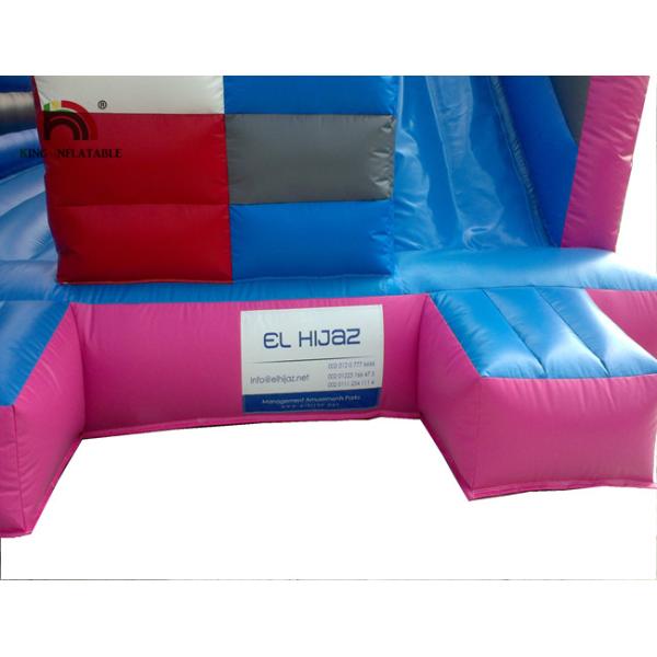 Castelo de salto inflável da casa cor-de-rosa de Spongebob com calças e lado quadrados