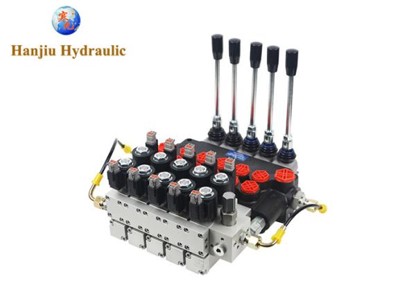 05P80 Valve de commande directionnelle hydraulique manuelle à 3 voies OEM à ressort retour électro-hydraulique