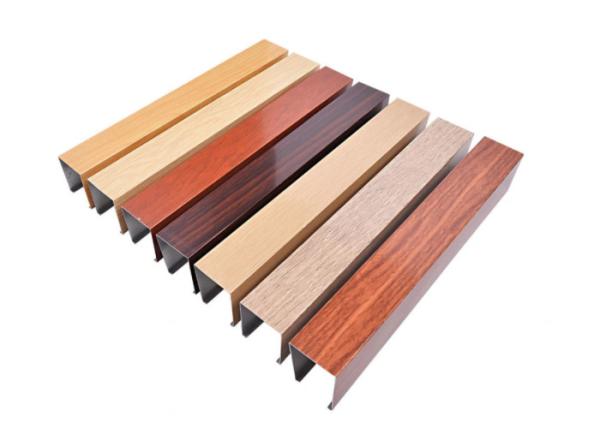 Wood Transfer Construction Aluminum Profile Powder Spray For Windows