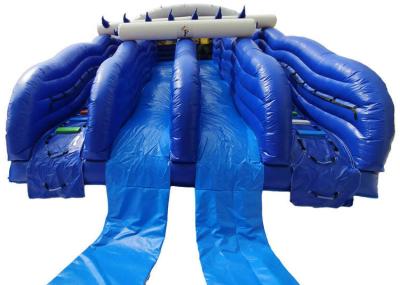 2019 water park giant inflatable bouncer slide with four 4 slides for kids adults