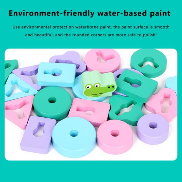 Cognitive Crocodile Bear Shape Early Education Puzzle