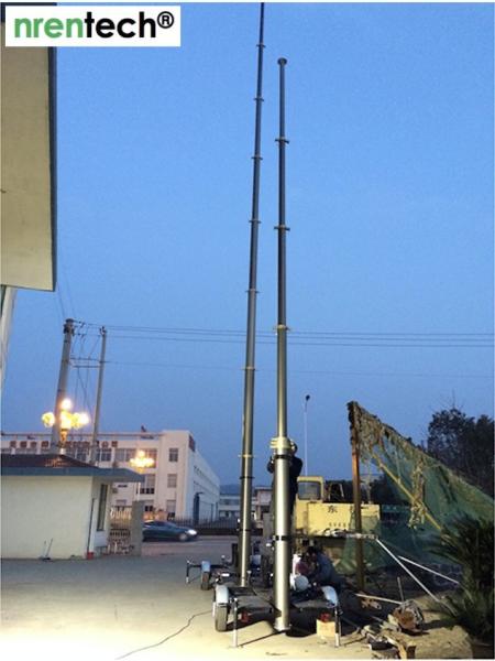 18m lockable pneumatic telescoping mast 70kg payloads-NR-3600-18000-70L