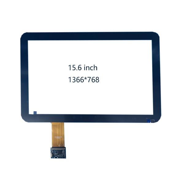 15.6 inch capacitive touch screen with touch glass touch screen, supporting XP Win7, 8 Android Linux system